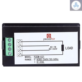 AC80-260V 20A Digital LCD Current Voltage Active Power Energy Detection Tester Multi-functional Meter Ammeter Voltmeter