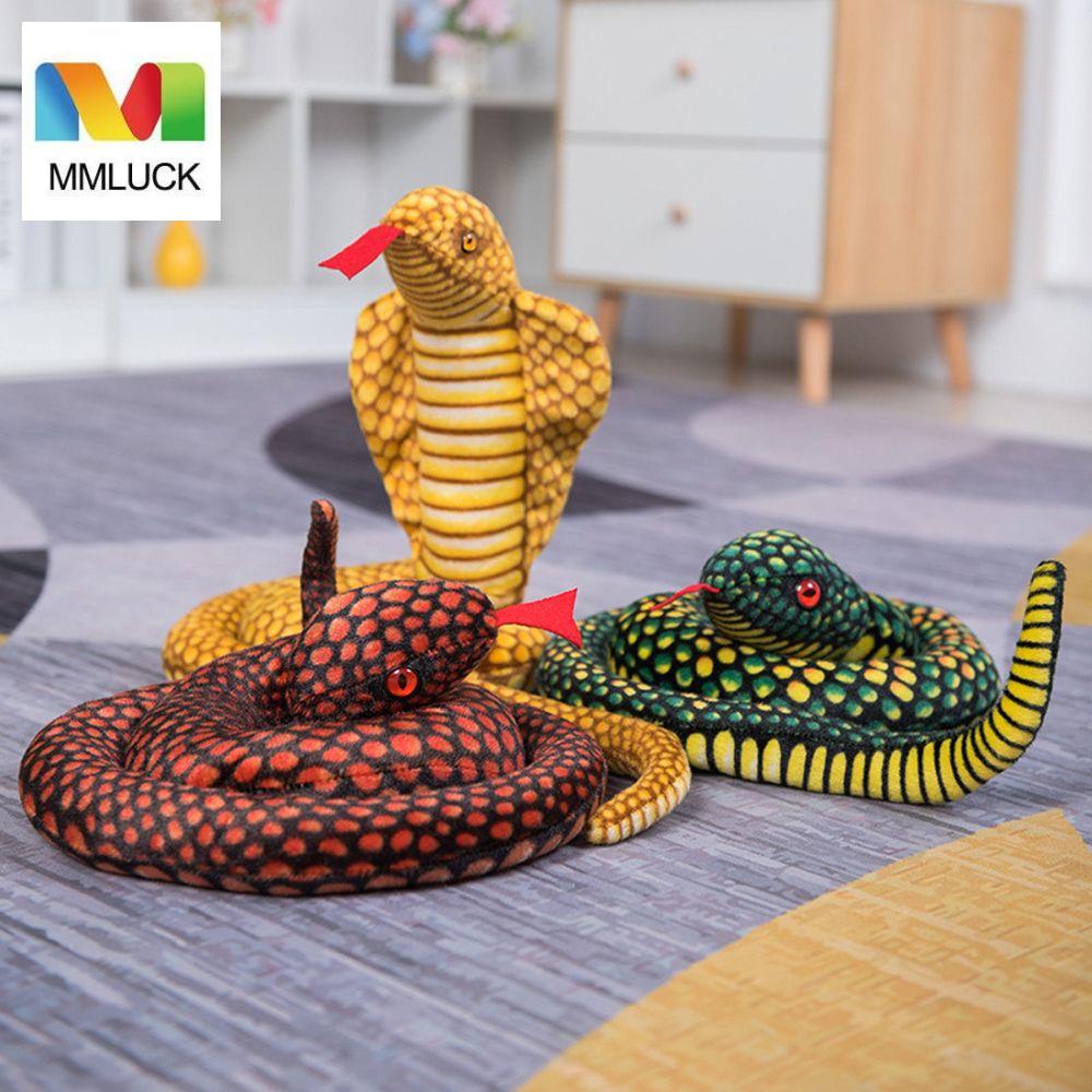 Đồ Chơi Rắn Nhồi Bông Mềm Mại Dễ Thương Dùng Trang Trí Phòng Trẻ Em