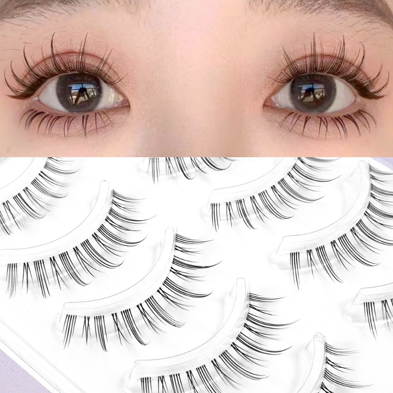 Set 3 / 5 Cặp Lông Mi Giả Cong Dày Tự Nhiên Trang Điểm Làm Đẹp Cho Nữ