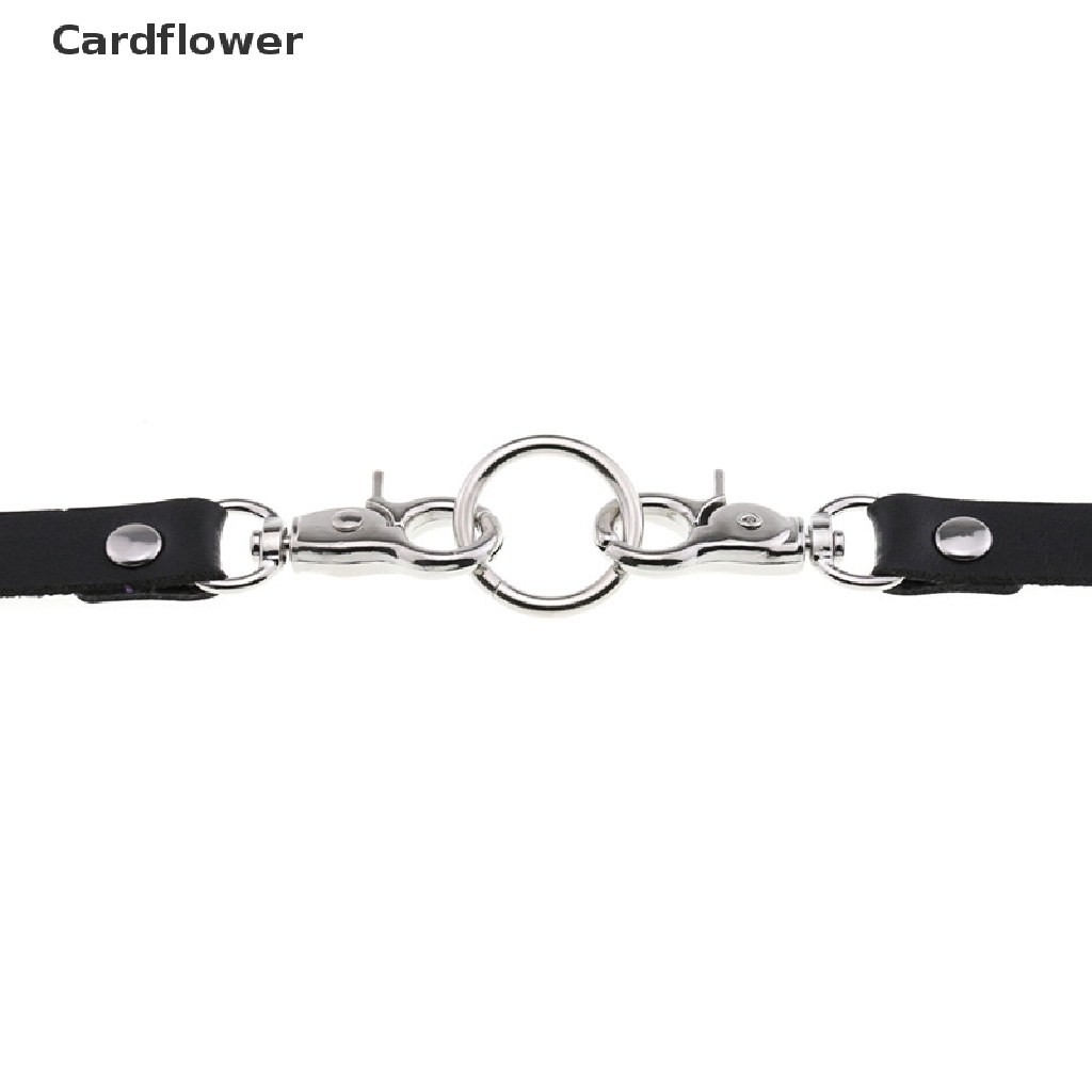 < Cardflower > Vòng Cổ Choker Da Phong Cách Gothic Punk Cho Nam Và Nữ