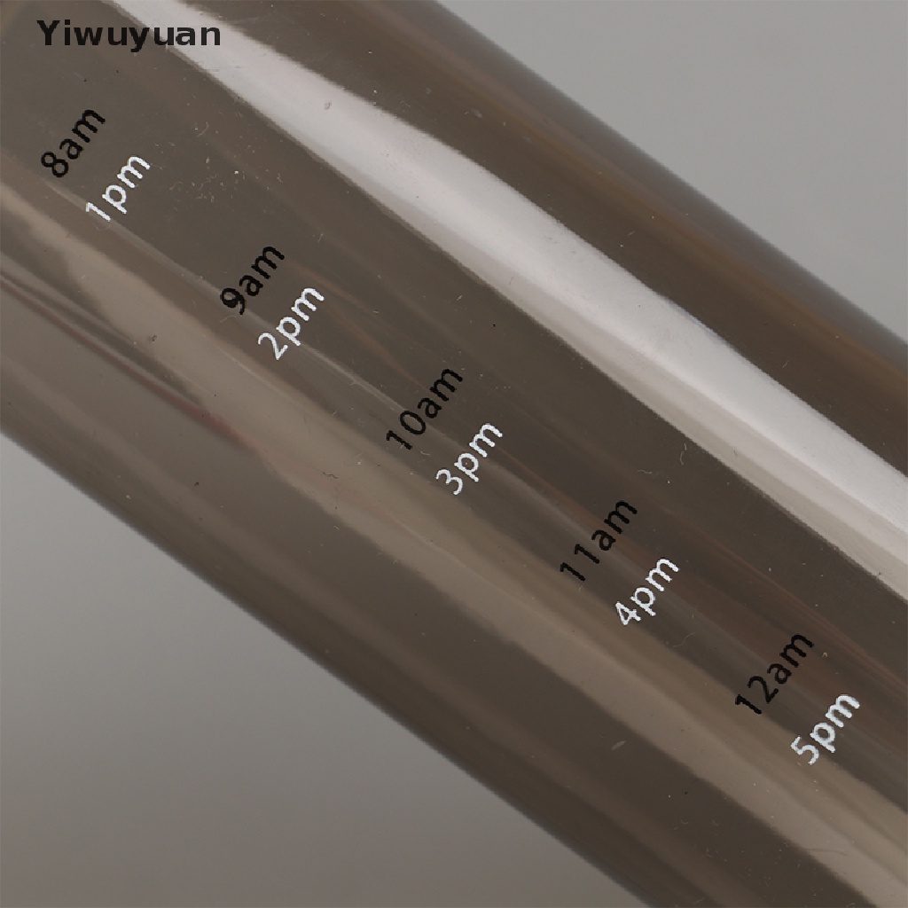 < Yiwuyuan > Bình Nước Trong Suốt Dung Tích Lớn Có Thang Đo Thời Gian Sáng Tạo Giảm Giá