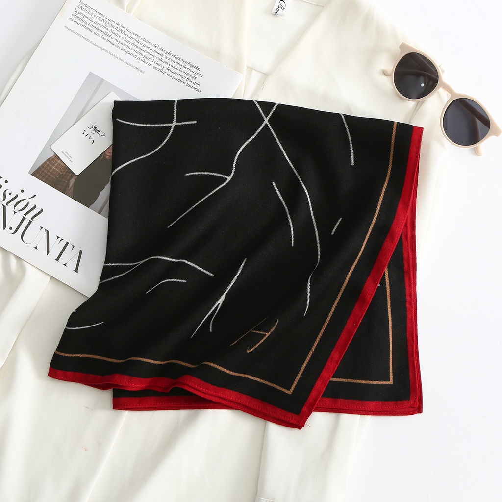 Khăn Choàng Cổ Hình Vuông Cỡ Nhỏ Chất cotton Lanh Thời Trang Xuân Hè Kích Thước 65 * 65cm Cho Nữ