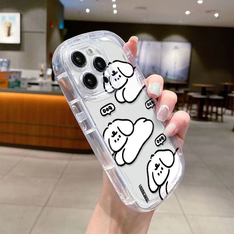 ✅Ốp Điện Thoại Mềm Trong Suốt Chống Sốc Hình Ba Chú Cún Cho Iphone 8p / Xsmax Xr 7 / 1211 13iPhone14