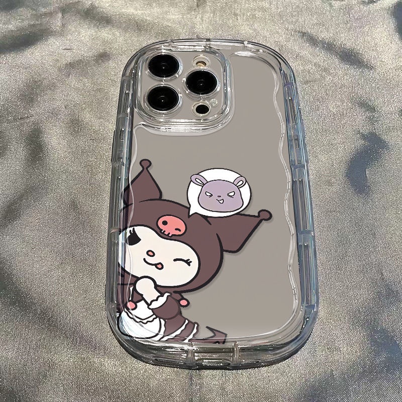 ✅Ốp Điện Thoại Dẻo Trong Suốt Họa Tiết Kuromi Dễ Thương Chống Sốc Cho Iphone11 / iphone14 Apple / xs13 promax xr8p 127 / K1U3