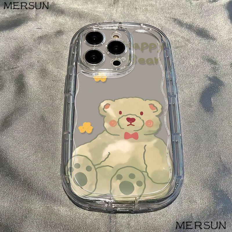 ✅Ốp Điện Thoại Mềm Trong Suốt Chống Sốc In Hình Gấu Dễ Thương Cho Iphone 1113 / xr / 14Promaxs78P12 / 6ABS