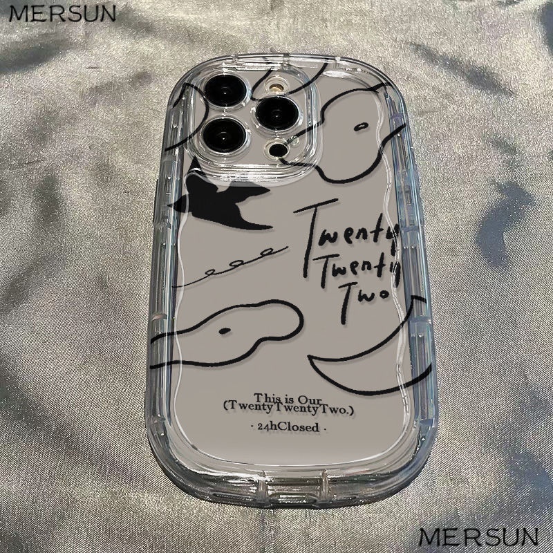 ✅Ốp Điện Thoại Mềm Trong Suốt Chống Sốc In Hình Chim Dễ Thương Cho iPhone14promax ESKU xs13128p 7 / / / 11 Xr