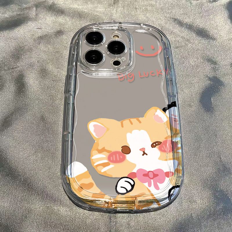 ✅Ốp Điện Thoại Mềm Trong Suốt Chống Sốc In Hình Mèo Vàng 90QN Cho Iphone Xs Xsmax127Xr / / 8p1311