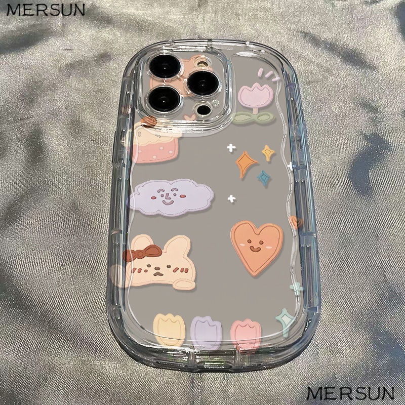 ✅Ốp Điện Thoại Dẻo Trong Suốt Họa Tiết Chú Thỏ Dễ Thương Chống Sốc Cho iPhone14xr 138p7promax 11 / 12 xs