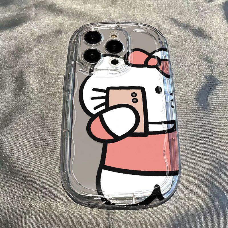 ✅Ốp Điện Thoại Mềm Trong Suốt Chống Sốc In Hình Mèo Cho Iphone 12promax Xrkt 1411 xs 138p 7