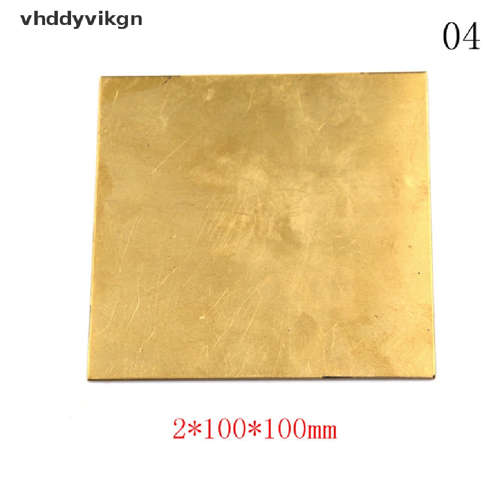 Tấm Lá Đồng Thau Mỏng 0.5mm / 0.8mm / 1mm / 2mm 100X100mm Dùng Làm Phụ Kiện DIY