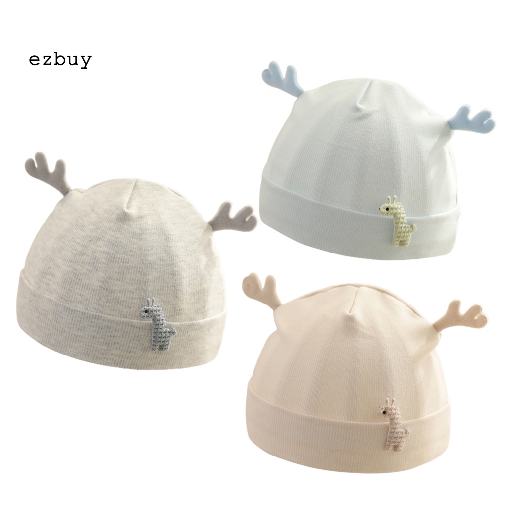 Mũ Cotton Giữ Ấm Thoáng Khí Thiết Kế Dễ Thương Cho Bé Sơ Sinh