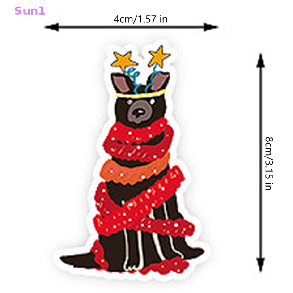 Set 50 Sticker Dán Trang Trí Laptop Chủ Đề Giáng Sinh