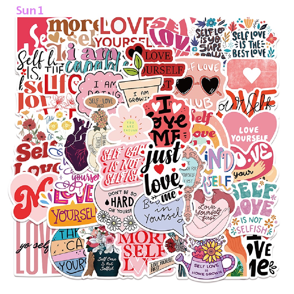 Set 50 Sticker Graffiti Dán Trang Trí Laptop Ghi Ta Ván Trượt Điện Thoại