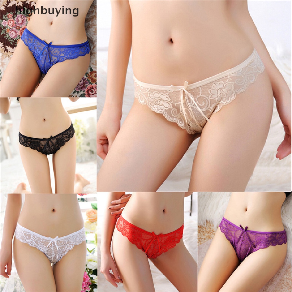 Quần Lót Phối Ren Xuyên Thấu Quyến Rũ Dành Cho Nữ Son Môi Màu Đẹp Cá Tính Cho Nữ