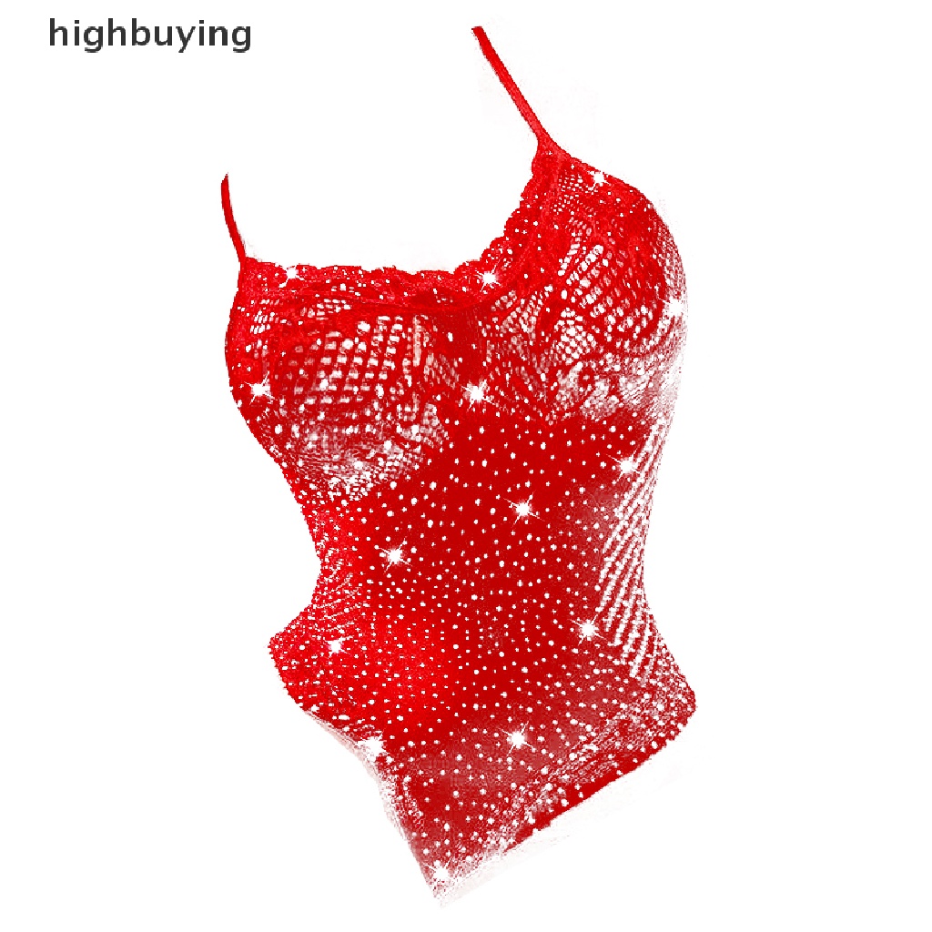 Đồ Lót Liền Thân Phối Lưới Trong Suốt Đính Đá Hóa Trang Belle Porno Quyến Rũ Cho Nữ