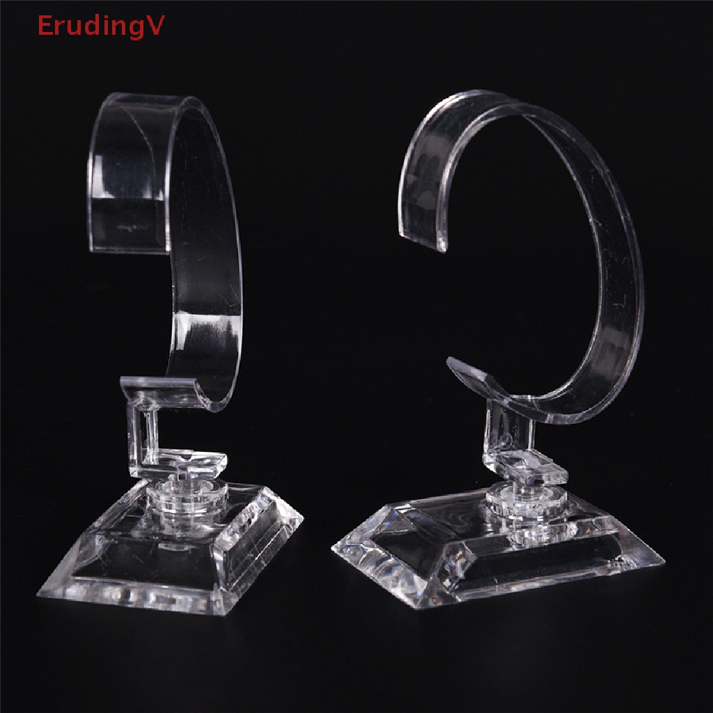 Bộ 2 Giá Đỡ Trưng Bày Trang Sức / Đồng Hồ Bằng Acrylic Trong Suốt Có Thể Tháo Rời