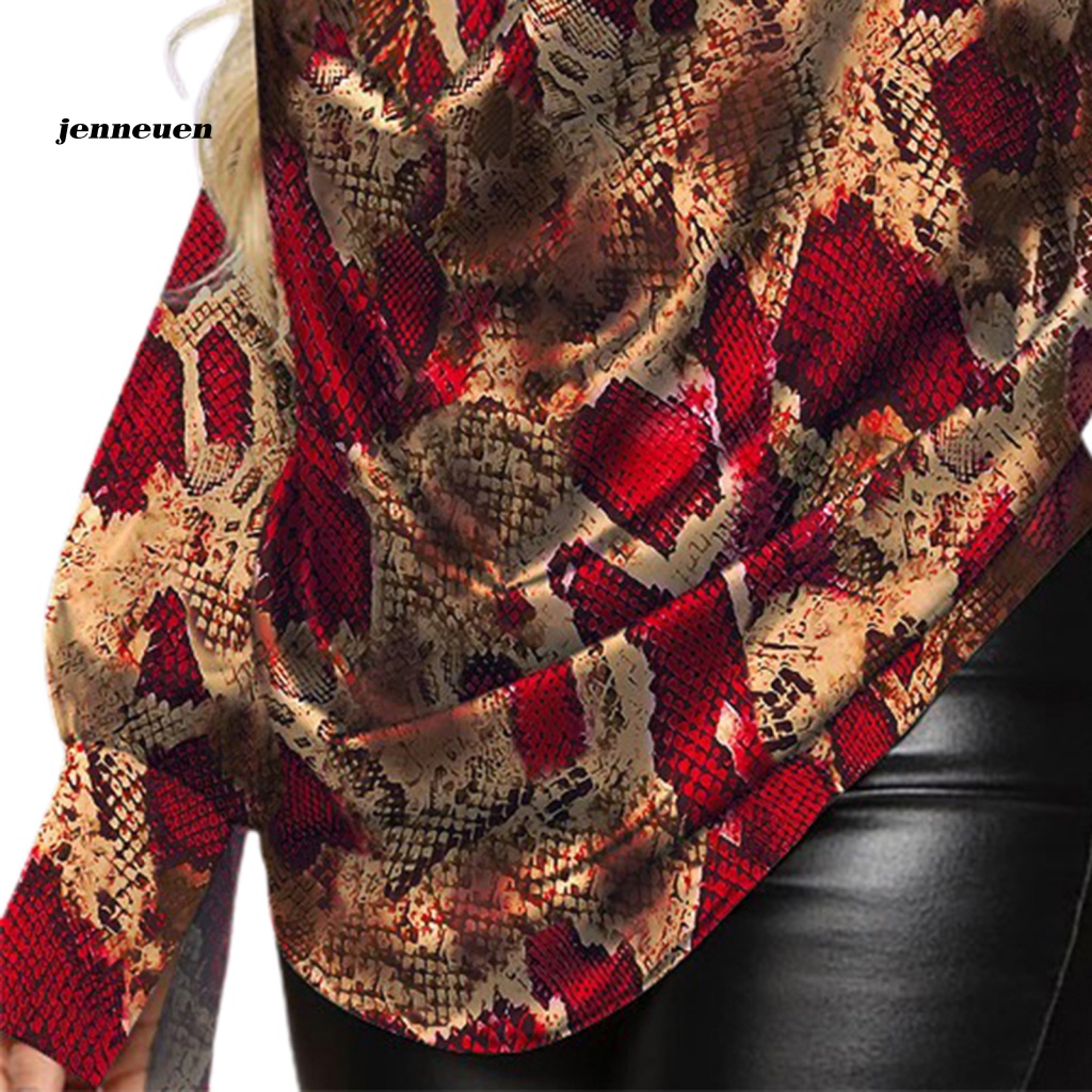Áo Sơ Mi Cổ Chữ V Khoét Sâu Bằng Polyester In Họa Tiết Hình Học Độc Đáo Thời Trang Cho Nữ