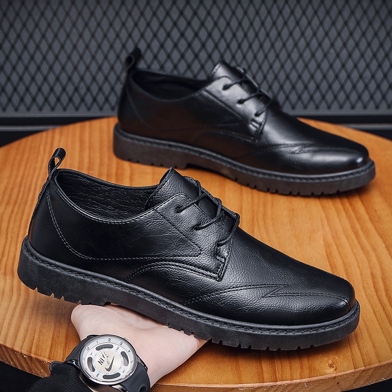 Giày đen giày tây nam giày tây giày da nam công sở giày đen chất lượng cao giày nam Thời trang dép nam giày dép