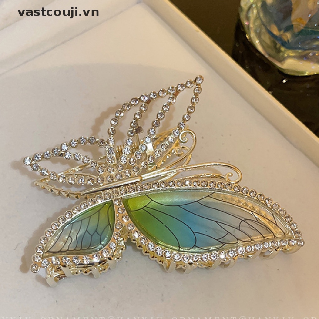 Kẹp Tóc Bướm Đính Đá Thời Trang