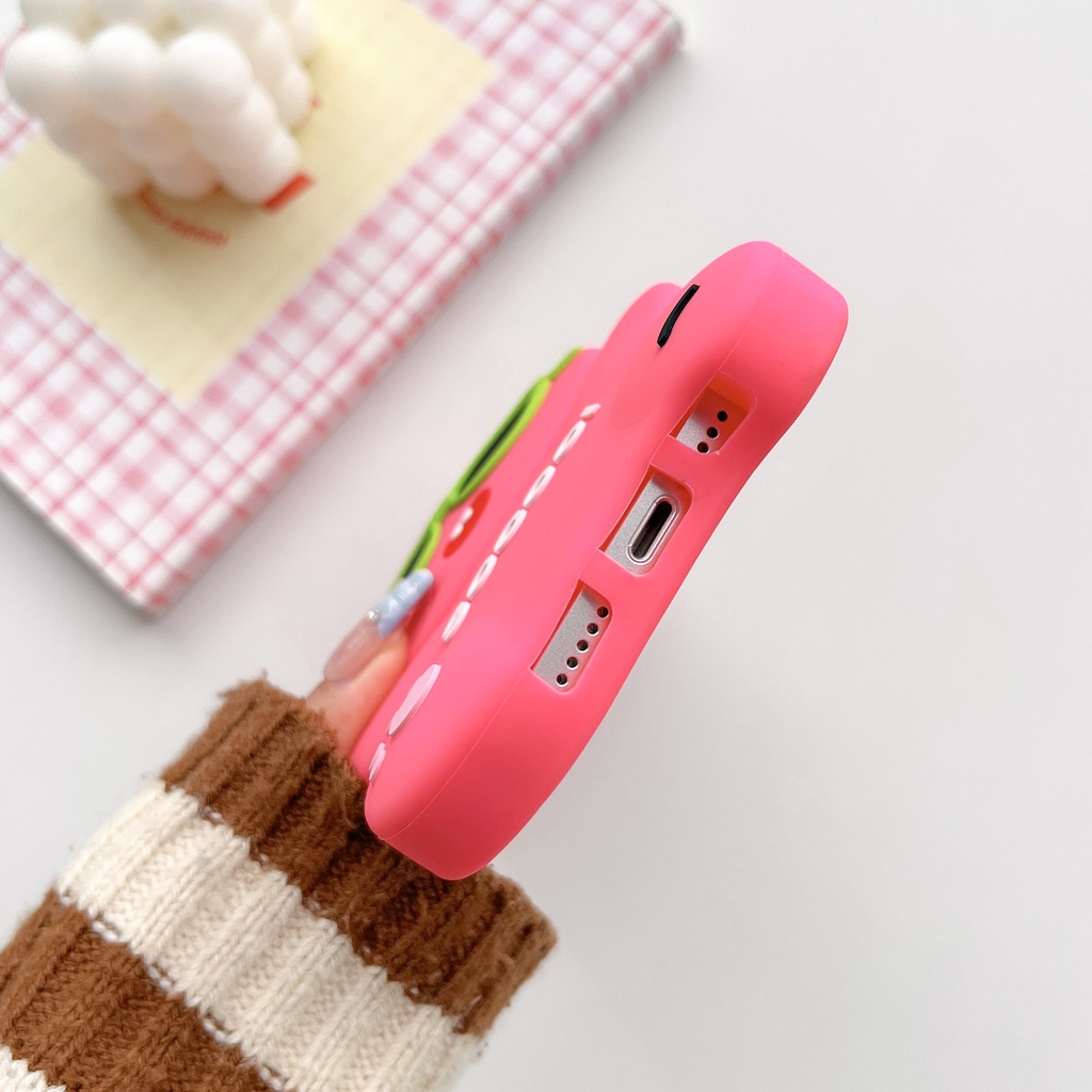 Ốp Điện Thoại Silicon TPU Mềm Hình Thỏ Hoạt Họa 3D Chống Sốc Chống Rơi Cho iPhone 14 13 12 11 Pro Max