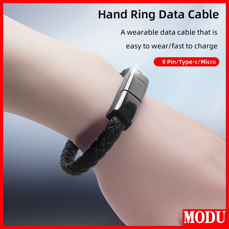 Cáp Sạc Nhanh Micro USB Dạng Vòng Đeo Tay 2A Phù Hợp Cho iPhone Android