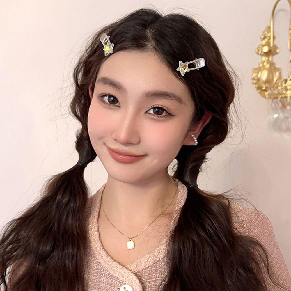 Kẹp Tóc Hình Ngôi Sao / Trái Tim Phong Cách Hàn Quốc Ngọt Ngào Cho Bé Gái