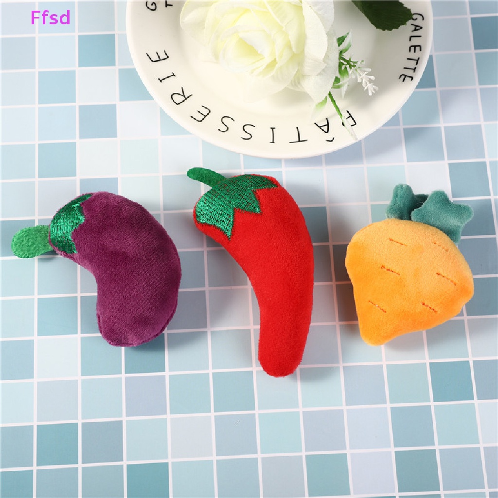 {Ffsd} Set 2 Ghim Cài Quần Áo Bằng Vải Bông Xù Dòng Trái Cây Hoạt Hình Dễ Thương * Bán