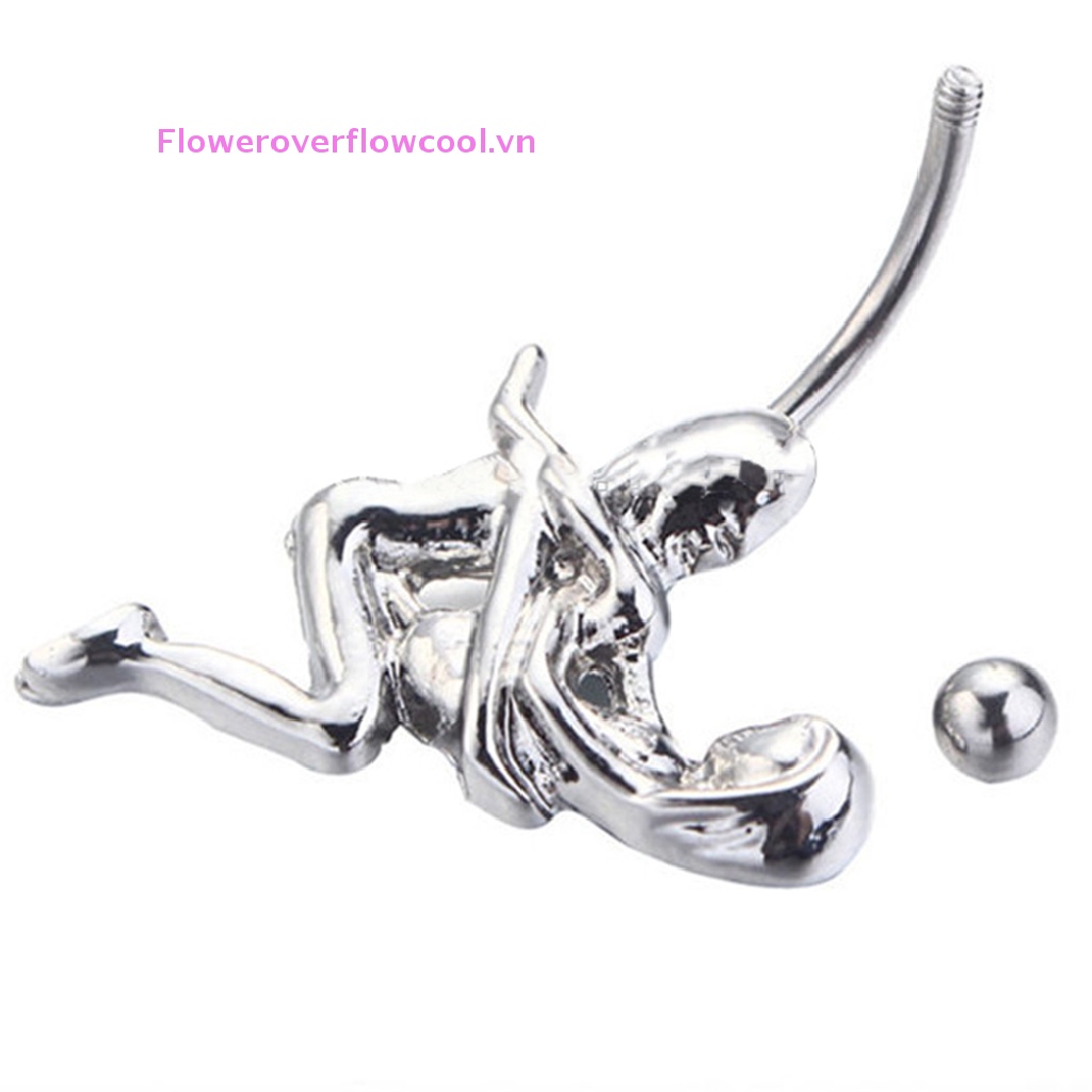 Khuyên Rốn Đính Đá Hình Trái Tim Thời Trang