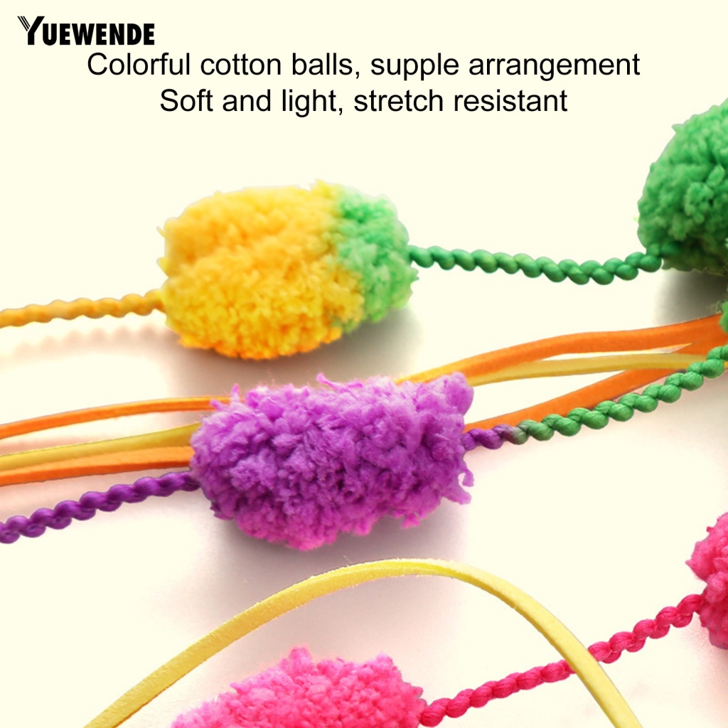 Gậy Trêu Mèo Chống Cắn Đính Bóng Lông Màu Sắc Tương Tác