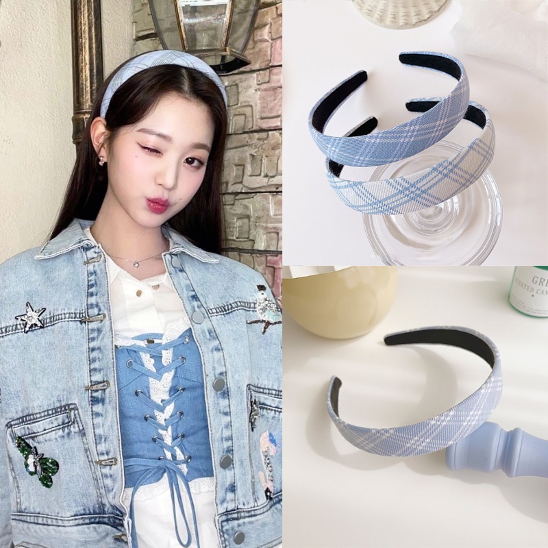 Hàn Quốc Jang Won Trẻ Trung Cùng Phong Cách Ngọt Ngào Phù Hợp Với Băng Đô Kẻ Sọc Phụ Kiện Tóc Cổ Điển