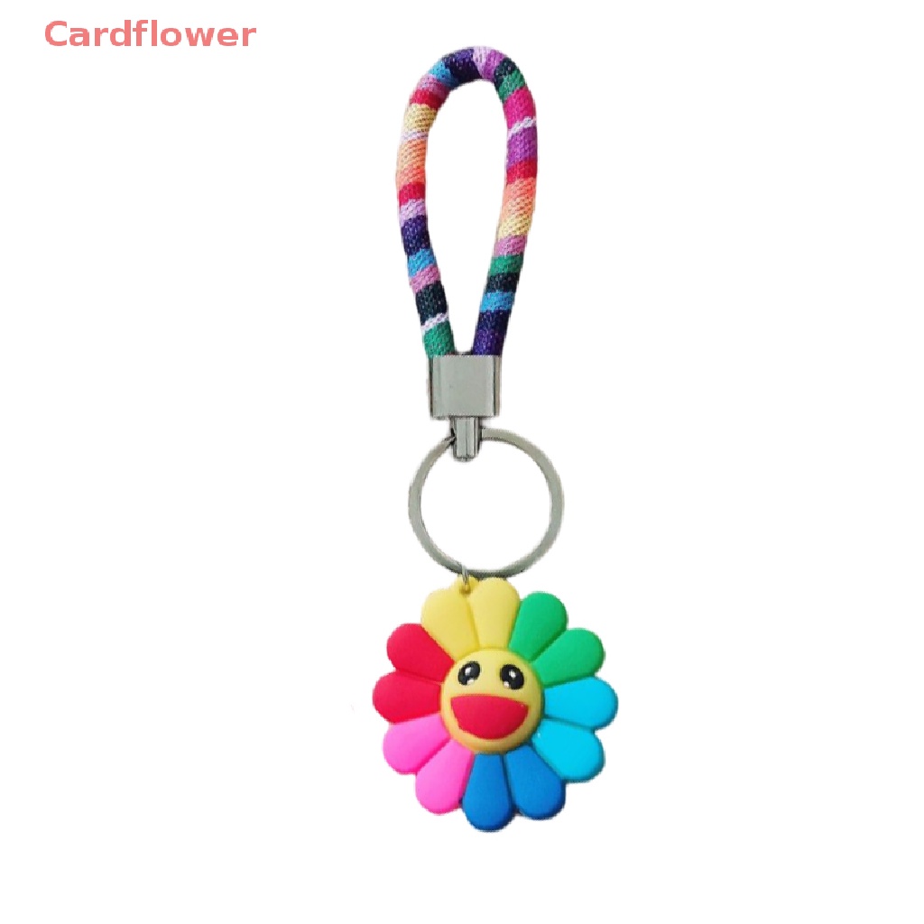 < Cardflower > Móc Khóa Hình Hoa Hướng Dương Dễ Thương Phong Cách Hàn Quốc Cho Nữ