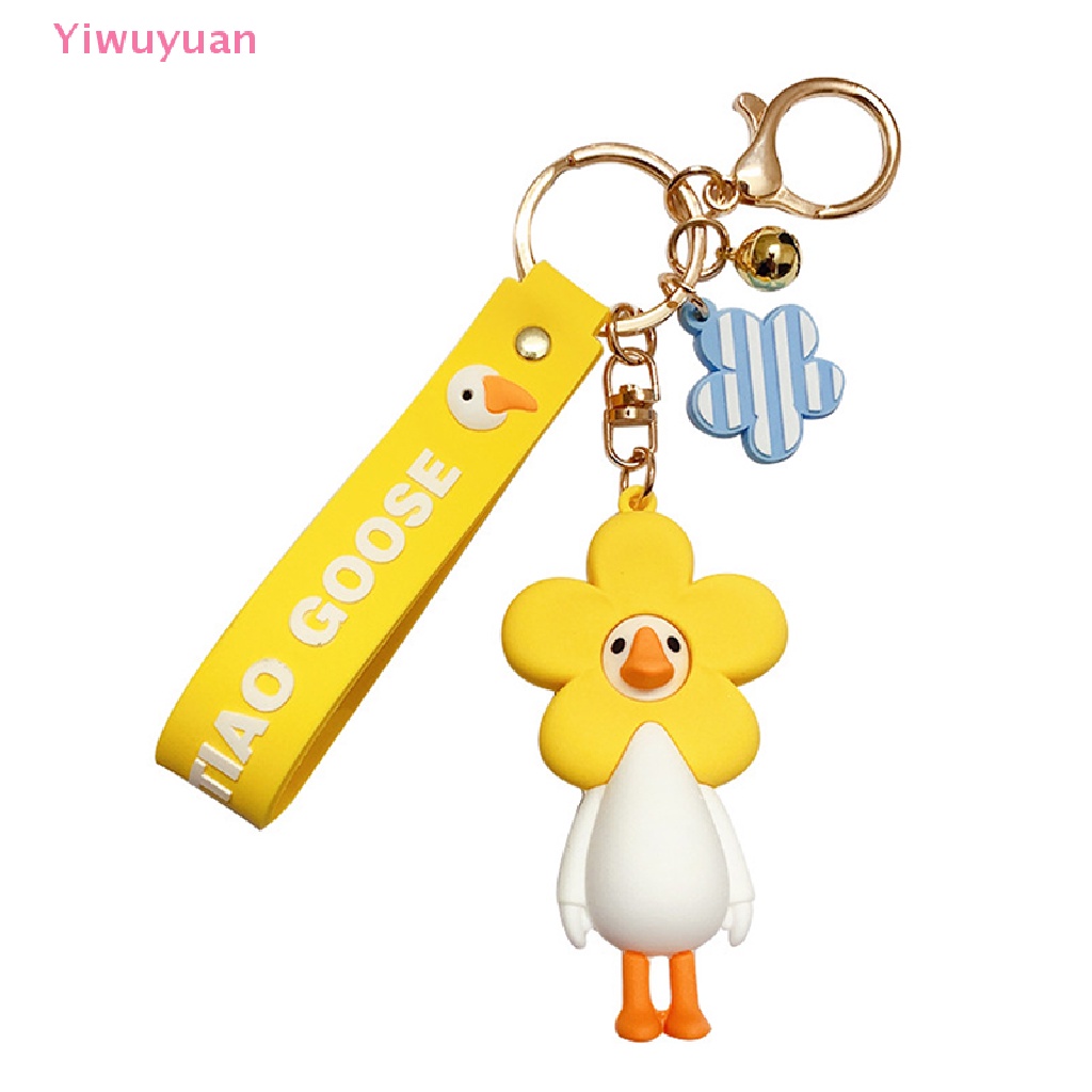 < Yiwuyuan > Móc Khóa Búp Bê Ngỗng Hoạt Hình One Piece Thời Trang Cặp Đôi Truy Cập