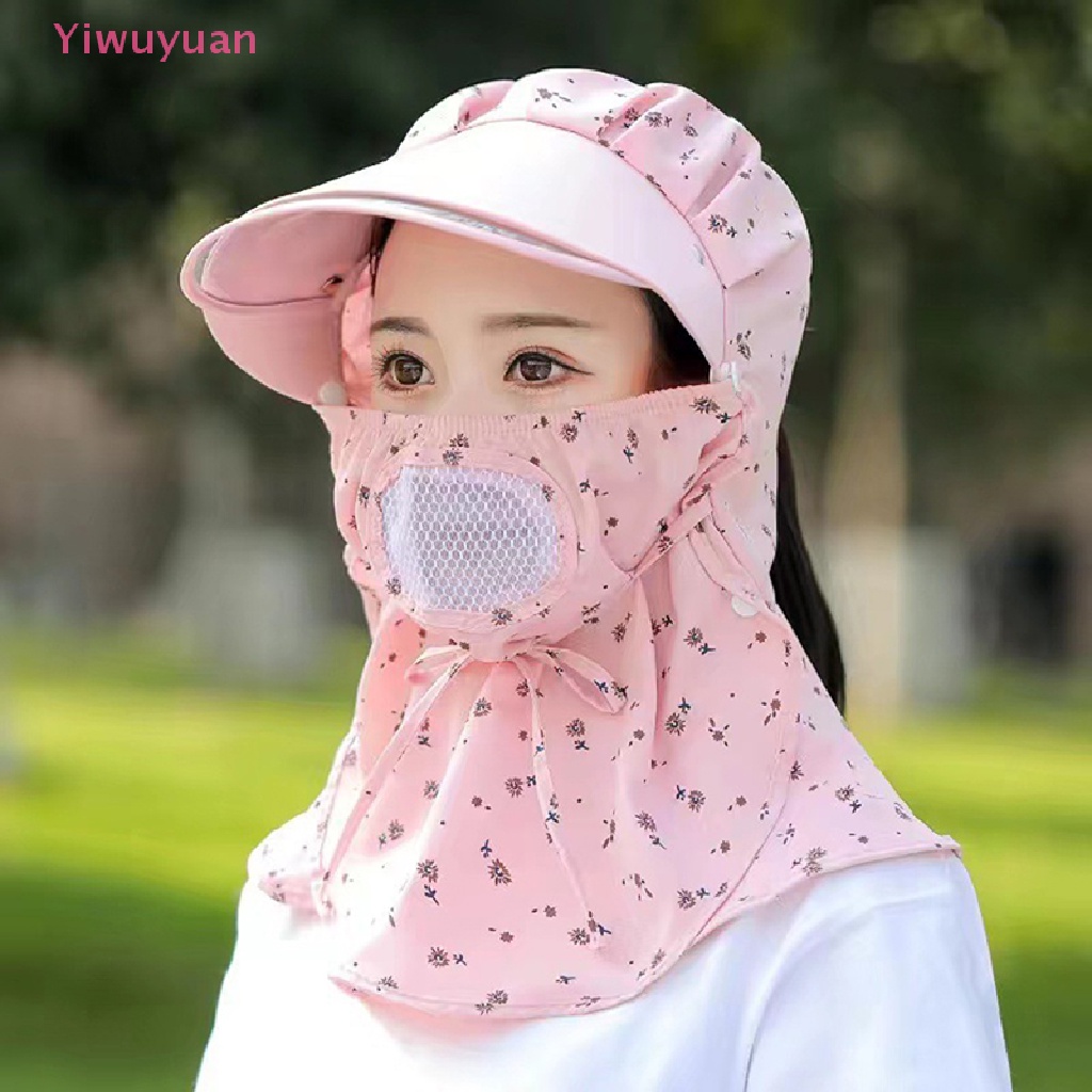Nón Chống Nắng Bằng Cotton Che Cổ Thời Trang Đi Bộ Đường Dài Cho Nữ