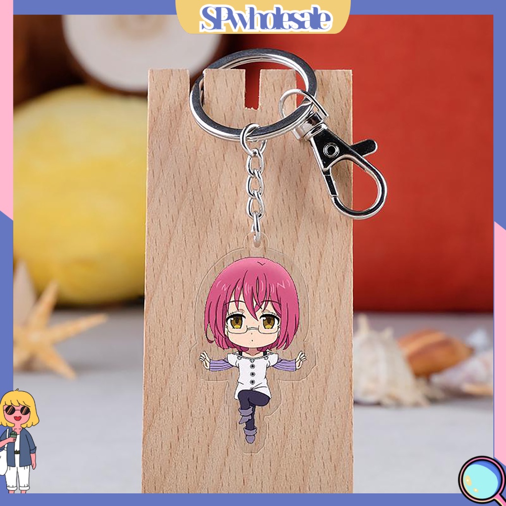 <SPwholesale> Móc Khóa Acrylic Hai Mặt Họa Tiết Anime Thu Nhỏ Dành Cho Trẻ Em
