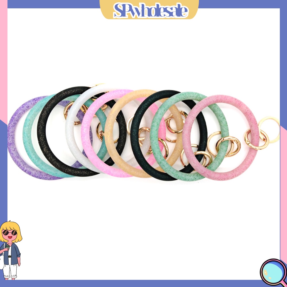 <SPwholesale> Vòng Đeo Tay Thể Thao / Móc Chìa Khóa Bằng Silicone < Spwholeale