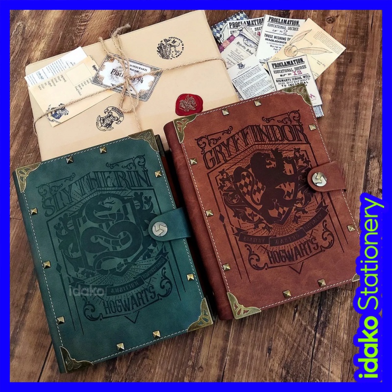 Huy Hiệu Học Sinh Bằng Giấy Kraft A5 Phong Cách Harry Potter Harry Potter Eagle Academy Lion Academy