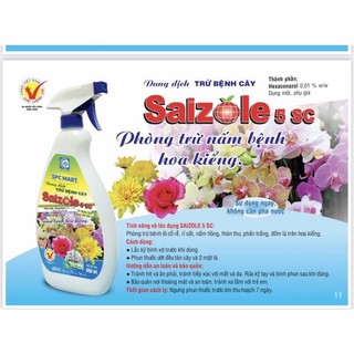 Dung dịch pha sẵn Saizole? 5sc phòng trừ Nấm bệnh hoa cây cảnh đô thị. An toàn - Hiệu quả