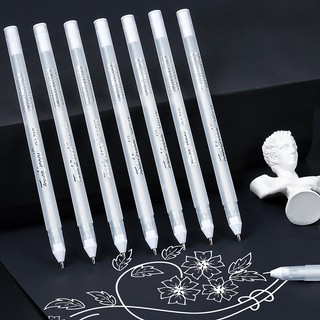 Bút Dạ Quang Vẽ Phác Thảo / Đánh Dấu Bằng Tay Màu Trắng Đen DIY