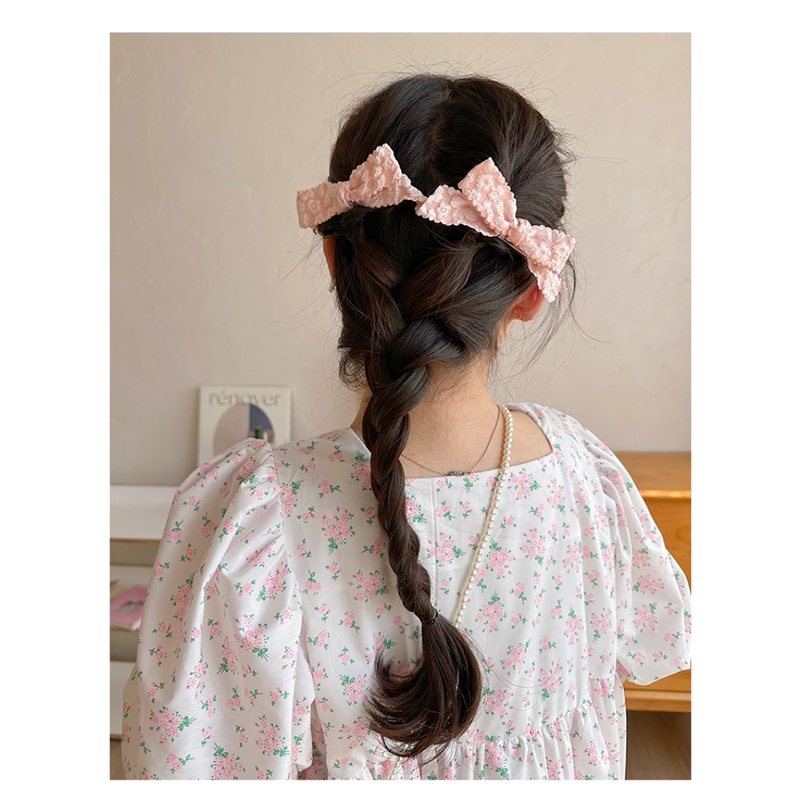 Kẹp Tóc Hình Nơ / Bông Hoa Dễ Thương Cho Bé Gái