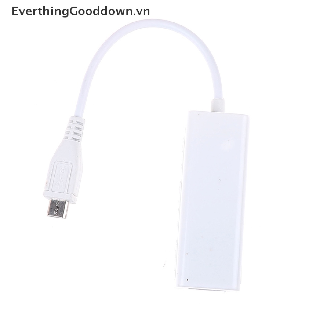 Everthingooddown adapter 5-Pin micro usb 2.0 Sang RJ45 LAN ethernet 100mbps Cho Máy Tính Bảng vn