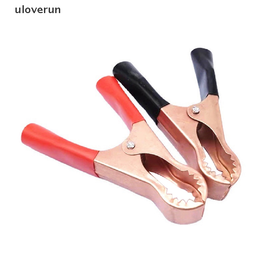 Set 2 Kẹp Cá Sấu Thử Điện 30A Màu Đỏ + Đen Chuyên Dụng