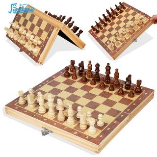 Bộ bàn cờ vua bằng gỗ có nam châm dành cho bé trai và bé gái