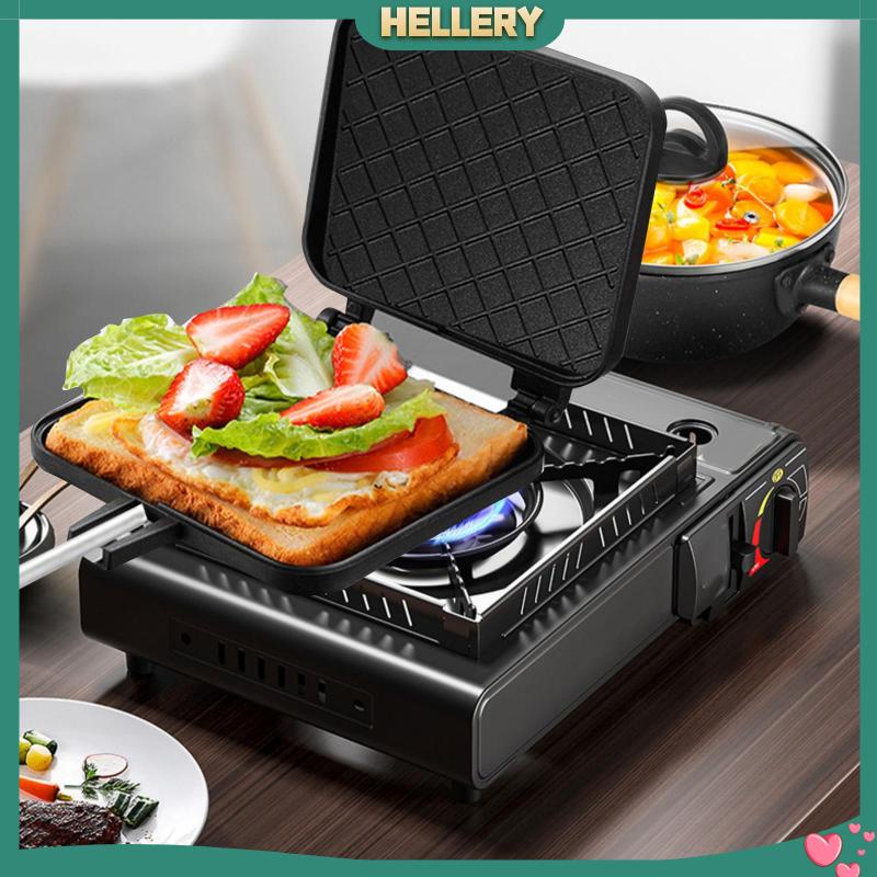 Khuôn Làm Bánh Sandwich Với Tay Cầm Có Thể Tháo Rời Tiện Dụng Cho Gia Đình / Dã Ngoại