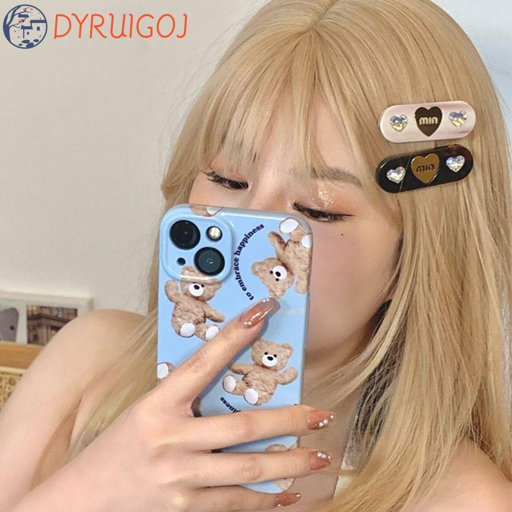 Kẹp Tóc Hình Trái Tim Dễ Thương Cho Bé Gái|Kẹp Tóc Hợp Kim Màu Trơn Thời Trang Cho Nữ