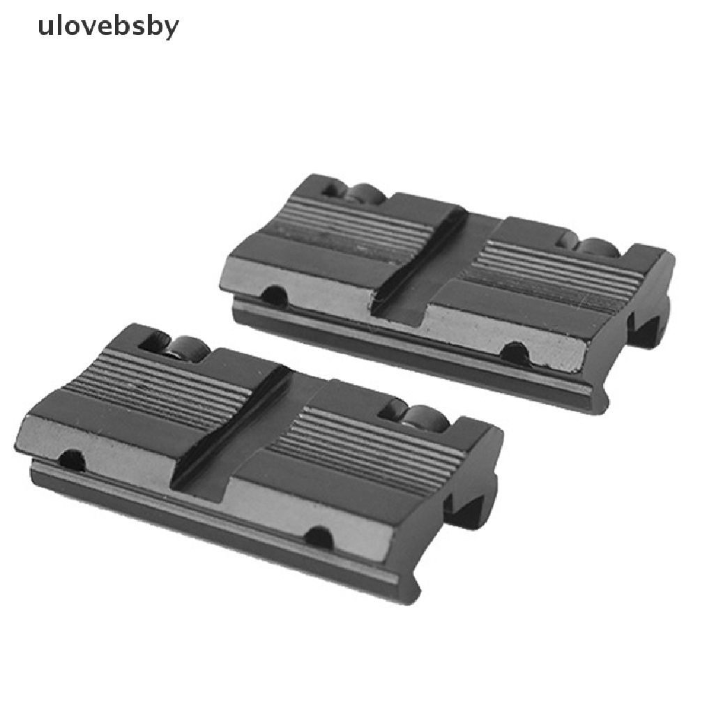 Ulovebsby 2pcs adapter mount base 11mm dovetail 20mm weaver picany rail vn