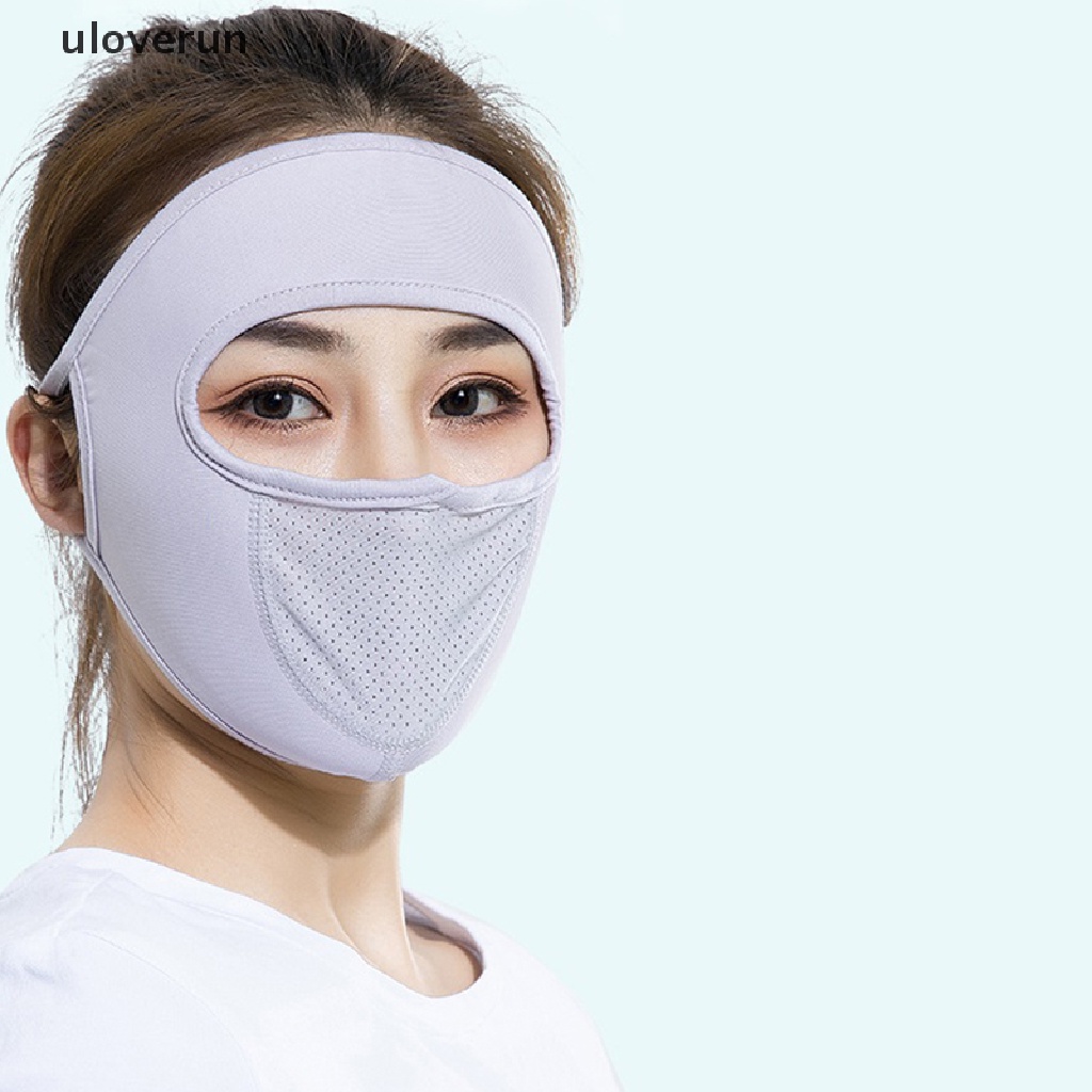 Khẩu Trang Balaclava Bằng Lụa Lạnh Siêu Mỏng Che Phủ Toàn Diện Chống Tia UV Cho Mùa Hè vn