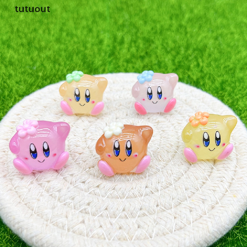 Set 5 Phụ Kiện Hoạt Hình Phát Quang Xinh Xắn Dùng Làm Trang Sức Thủ Công