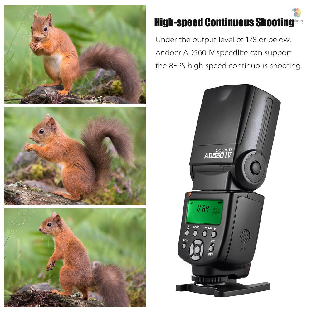Đèn Flash Máy Ảnh Andoer AD560 IV 2.4G GN50 Không Dây Chuyên Dụng