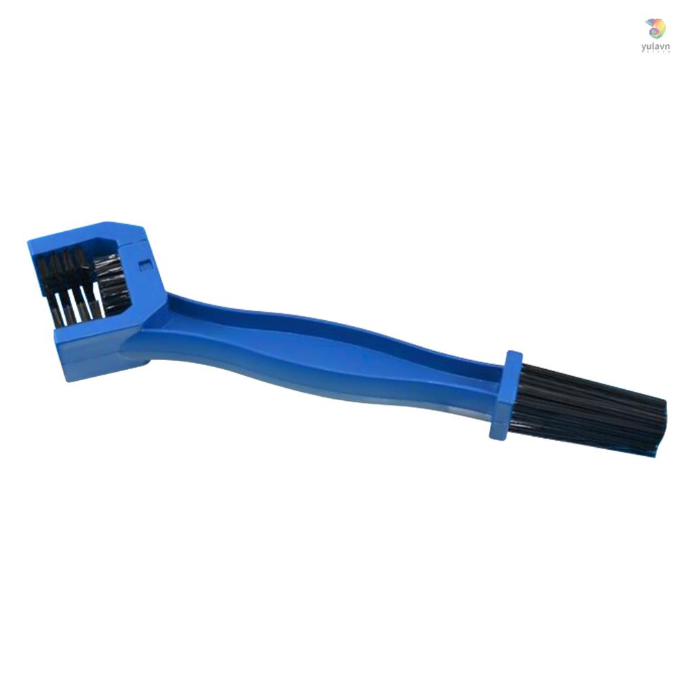 Bàn Chải Hai Đầu Bằng Nhựa PVC Gắn Dây Xích Xe Đạp Tiện Dụng