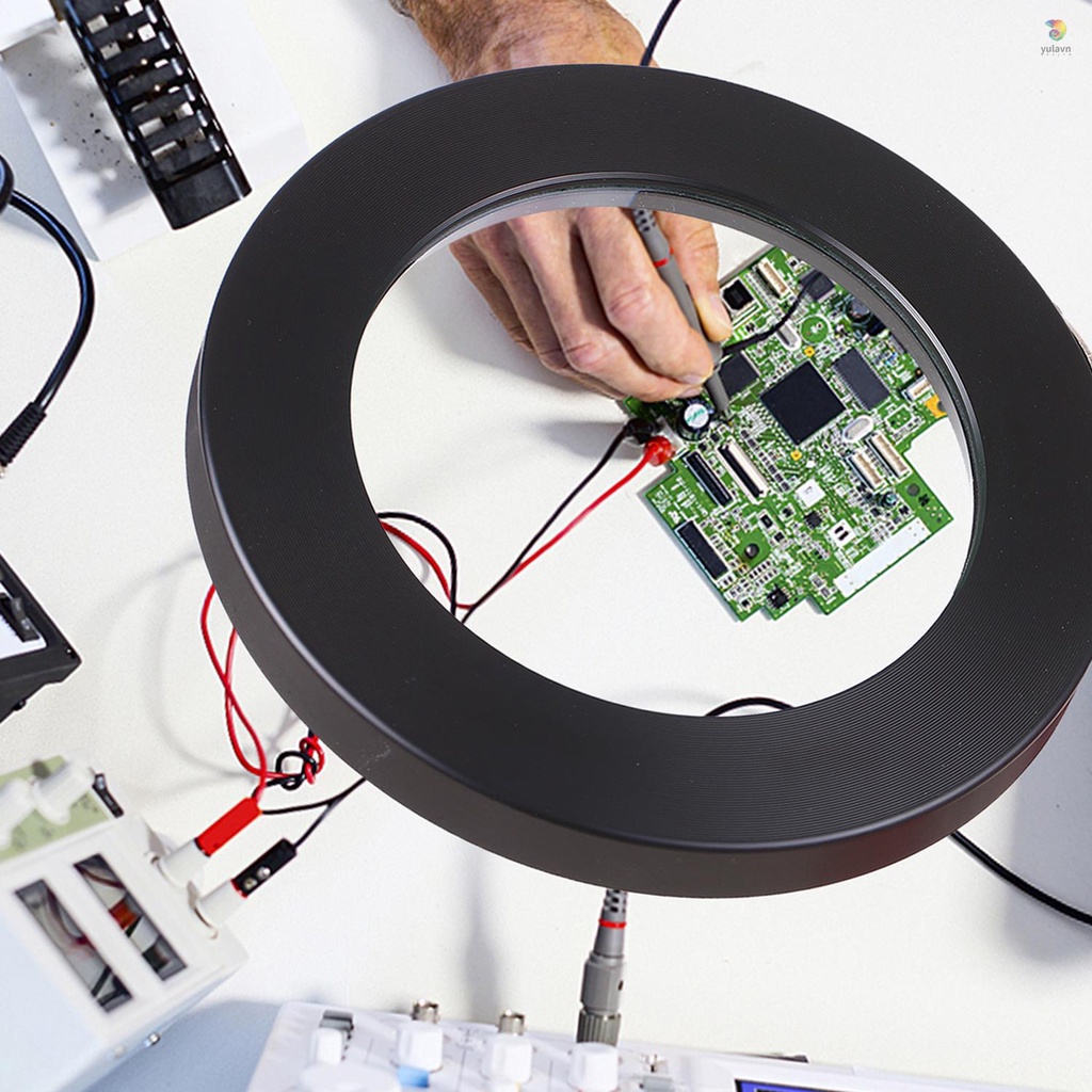 Kính Lúp 5X Có Đèn LED Với 3 Chế Độ Điều Chỉnh Kèm Kẹp Tiện Dụng